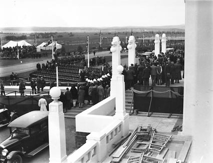 Royal Visit, May 1927- Front of Parliament House during rehearsal