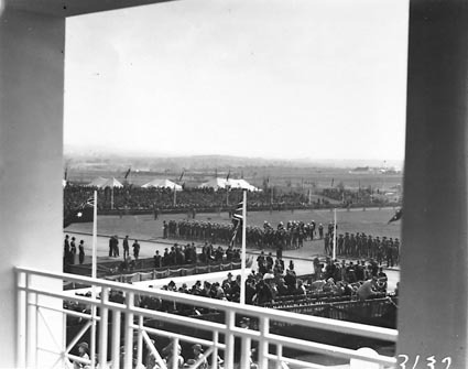 Royal Visit, May 1927 - Scene outside Parliament House from the balcony of the House