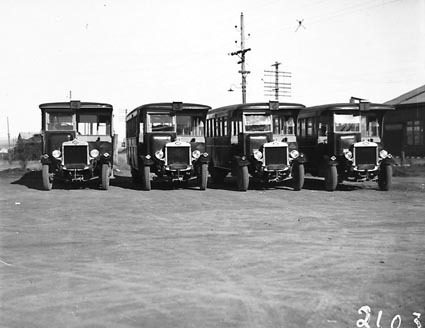 Four AEC Renown omnibuses