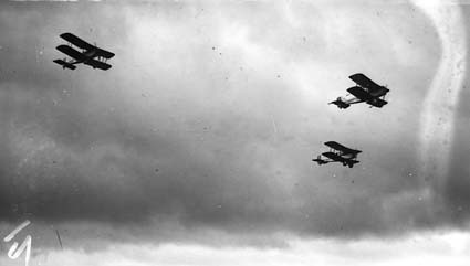 Royal Visit, May 1927 - Three RAAF aircraft  in flight