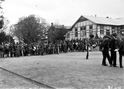 Part of the crowd at the parade at Duntroon RMC [Royal Military College]