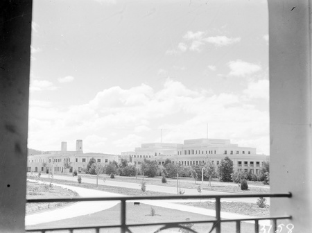 Parliament House from East Block balcony.