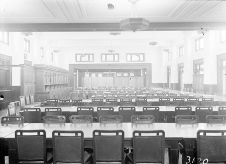 Dining room in Parliament House.