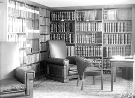 Furniture in the Parliamentary Library.