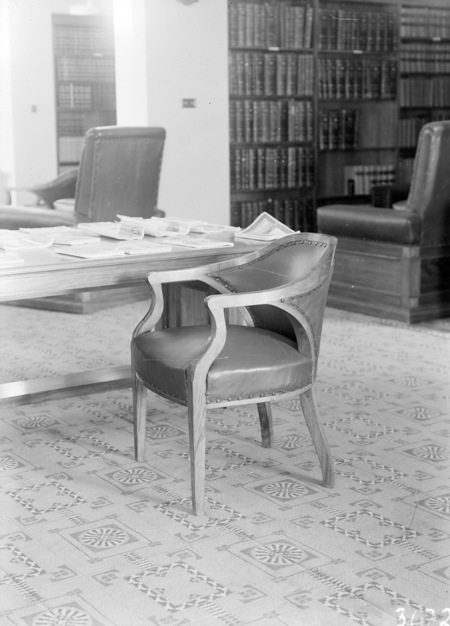 Library chair in the Parliamentary Library.