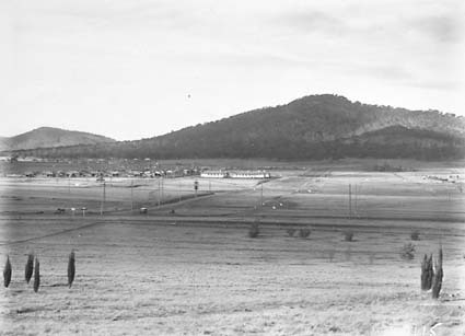 View from City Hill up Ainslie Avenue showing Gorman House and Braddon area