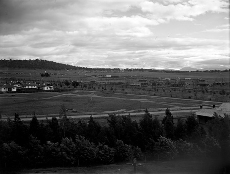 View from Kingston towards Forrest showing Telopea Park School and Telopea Park