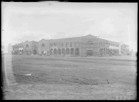 Civic Centre buildings under construction.