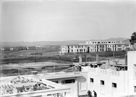 East Block from roof of Parliament House (Hotel Kurrajong on left)