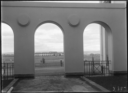 Hotel Kurrajong from entrance to East Block.