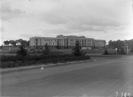 West Block, under construction, from Commonwealth Avenue.