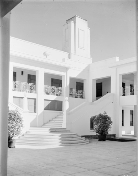 Stairway to courtyard, Parliament House.
