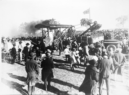 Copy of photograph of turning of first sod of Parliament House ceremony (see also photo 441).