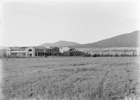 Civic Centre buildings, under construction, from City Hill