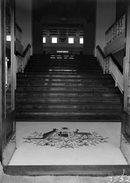 Stairway leading to King's Hall, Parliament House.