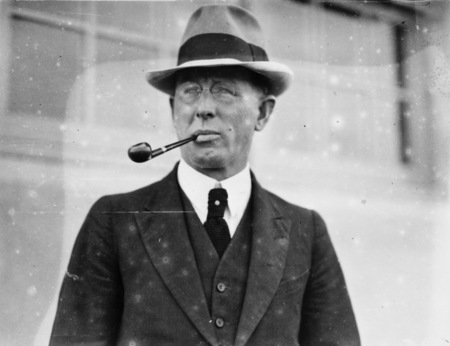 Portrait of Percy McNamara at the opening of the Ainslie School in September 1927.