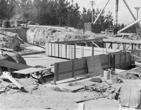 Construction site, Mount Stromlo.