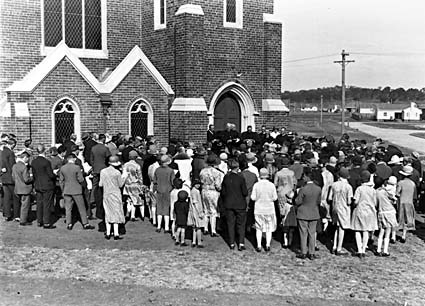  Methodist Church, Coranderrk Street and Dirrawan Gardens, Reid, opening
