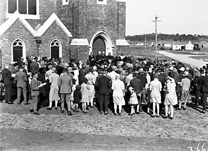  Methodist Church, Coranderrk Street and Dirrawan Gardens, Reid, opening