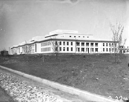 Parliament House almost complete, from north west