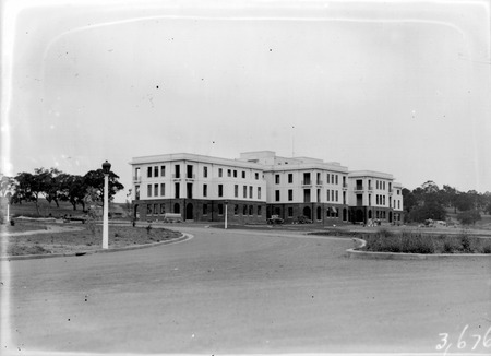 West Block Offices  from Commonwealth Avenue,nearly complete