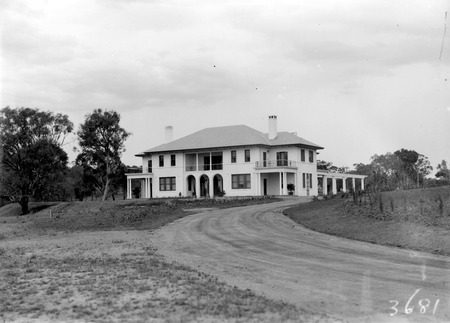 Prime Minister's Lodge, gardens being developed. Adelaide Avenue, Deakin