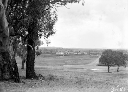 Commonwealth Avenue and Hotel Canberra, from Capital Hill