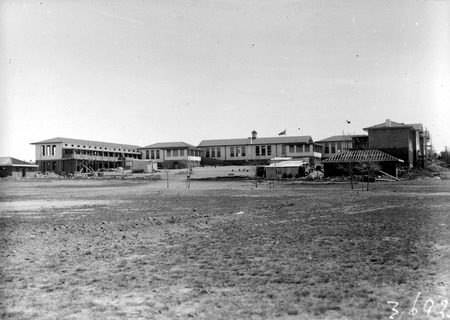 Telopea Park School from the playing fields, New South Wales Crescent, Braddon