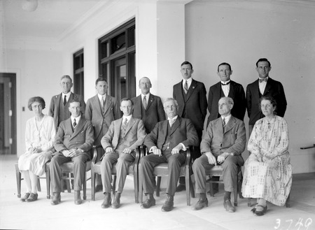 Parliamentary Library staff with Chairman of the Library Committee