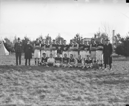 One of teams involved in the Canberra Australian Rules Football final.