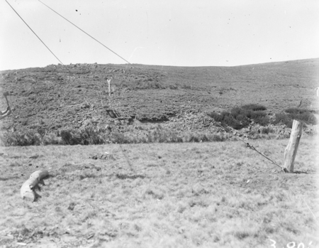 Strainer post to anchor guy ropes.