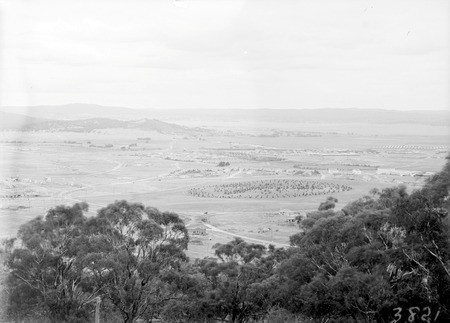 View from Red Hill across Manuka and Kingston to Duntroon