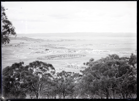 View from Red Hill across Manuka and Kingston to Duntroon.