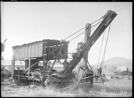 Steam shovel ready for sale.