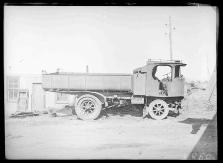 Foden steam lorry ready for sale.