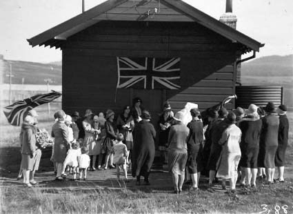 Meeting of the Mothercraft Society at the Baby Heath Centre, Molonglo Settlement,Eastlake.