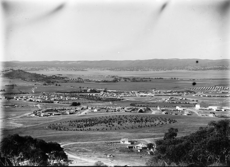 View from Red Hill over Manuka and Kingston toward Duntroon.