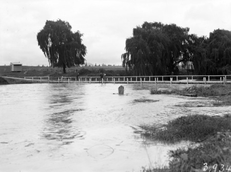 Floodwaters at Acton Crossing.