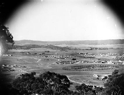 View from Red Hill over Manuka and Kingston to Duntroon