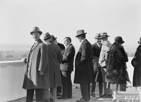 Group at the Cotter Dam wall.