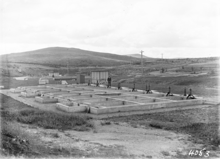 Various aspects of Weston Creek sewerage treatment works.