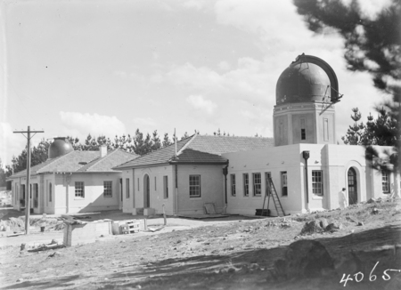 Observatory buildings and observation dome, Mt Stromlo.