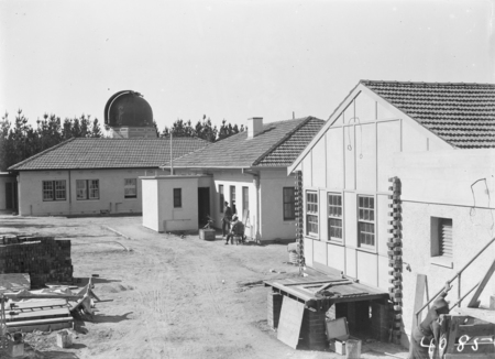 Observatory dome and buildings, Mt Stromlo.