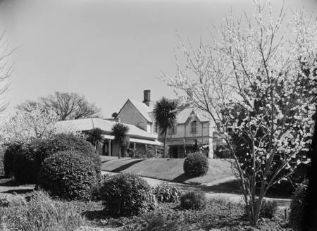 View of the garden from the Officers' Mess, Duntroon House.
