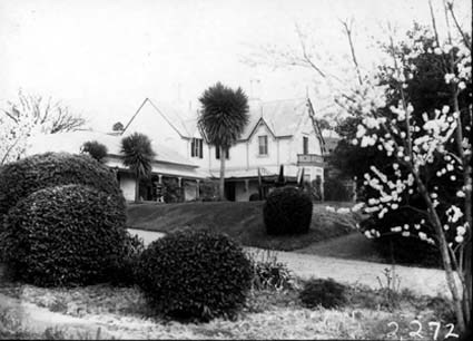 View of the garden from the Officers' Mess, Duntroon House