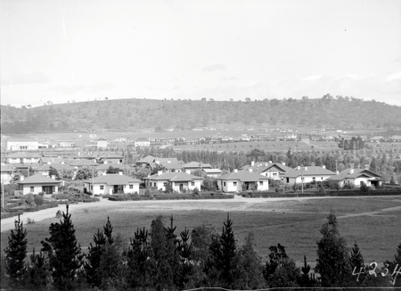 View over Kingston, Telopea Park and Manuka from the Kingston Power Station towards Red Hill