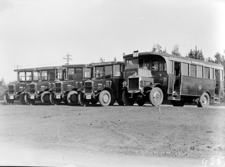 FCC fleet of AEC and Bean buses at Kingston Depot.