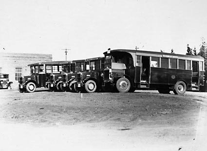 FCC fleet of AEC and Bean buses at Kingston Depot