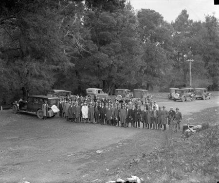 Tour by the Master Builders Association at Cotter Picnic grounds.