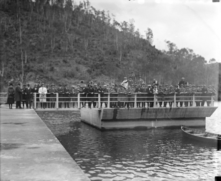 Tour by the Master Builders Association at Cotter Dam.